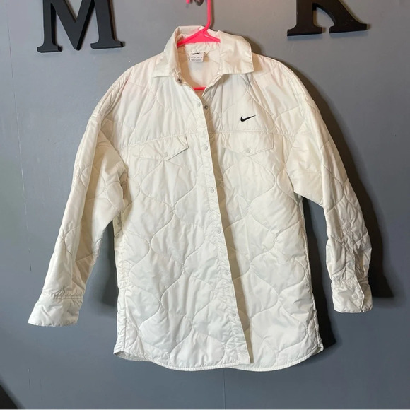 Nike Jackets & Blazers - Nike Sportswear Essential Women's Quilted Trench Jacket white size xs